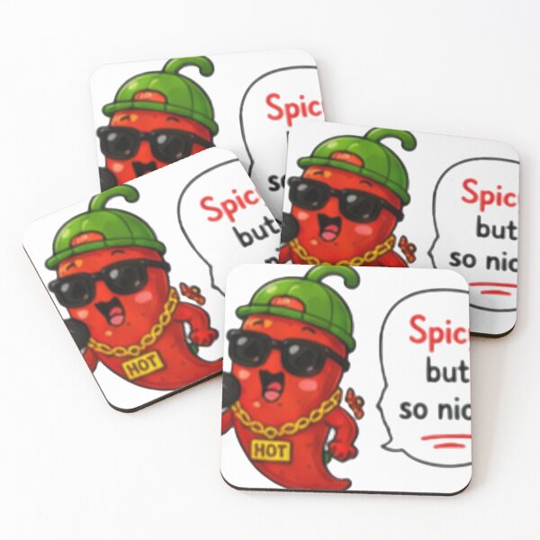 Item preview, Cool Kawaii Chili Pepper Rapper – Spicy But So Nice designed and sold by DailyDoodlesBySumbul.