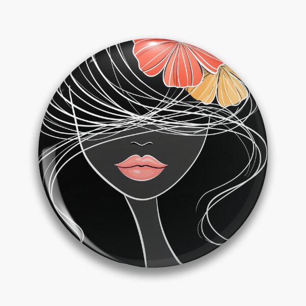 Item preview, fashion face girl hair flowers art designed and sold by TanyaLovus.