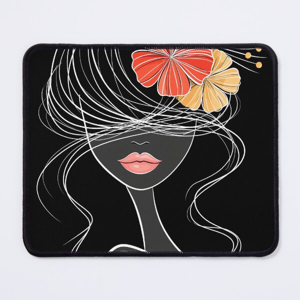 Item preview, fashion face girl hair flowers art designed and sold by TanyaLovus.