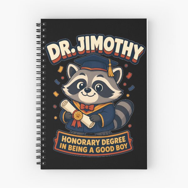 Item preview, Dr Jimothy Graduation Cartoon Honorary Degree In Being A Good Boy Gift for Raccoon Lovers designed and sold by Nightarel.