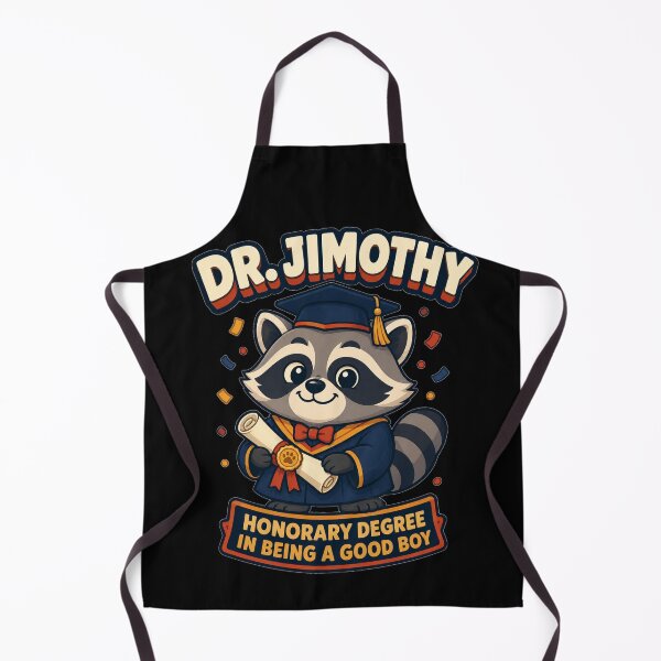 Item preview, Dr Jimothy Graduation Cartoon Honorary Degree In Being A Good Boy Gift for Raccoon Lovers designed and sold by Nightarel.
