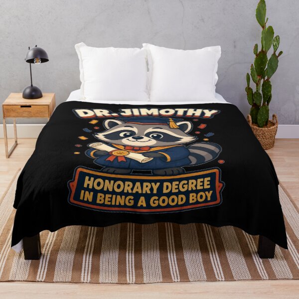 Item preview, Dr Jimothy Graduation Cartoon Honorary Degree In Being A Good Boy Gift for Raccoon Lovers designed and sold by Nightarel.
