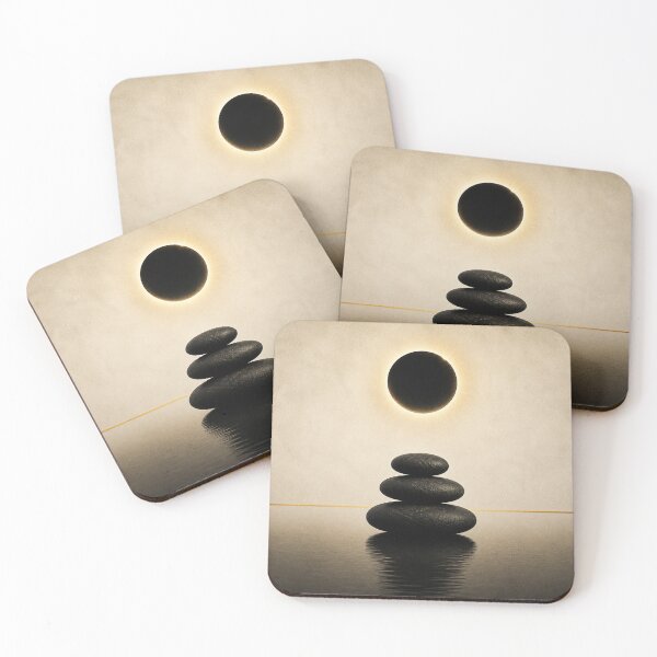 Item preview, Eclipse Over Balanced Stones designed and sold by PixelToPress.