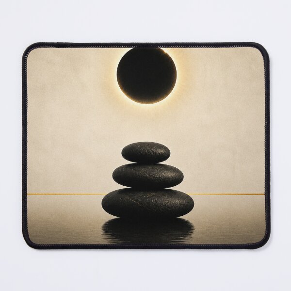 Item preview, Eclipse Over Balanced Stones designed and sold by PixelToPress.