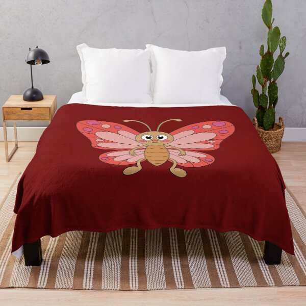 Item preview, Cute Pink Butterfly Cartoon Kawaii Insect Art designed and sold by SolutionsArt.