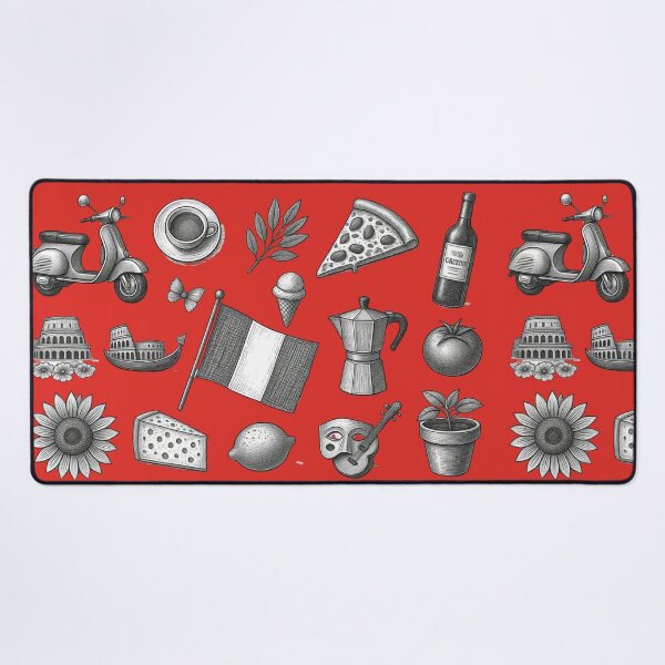 Item preview, A graphic featuring imagery associated with Italy—designed in an Italian style. designed and sold by Knock on my door.