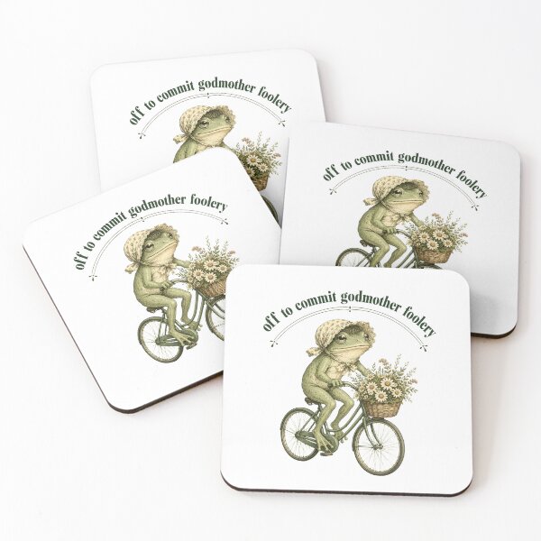 Item preview, Off to Commit Godmother Foolery" Whimsical Vintage Toad Illustration designed and sold by BumbleBloom7.