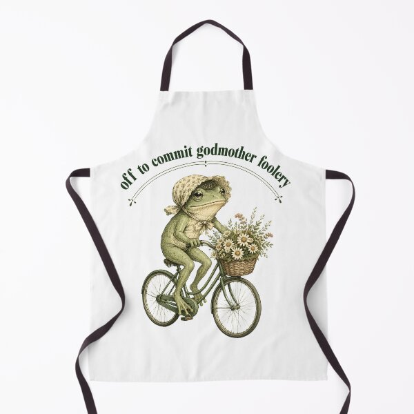 Item preview, Off to Commit Godmother Foolery" Whimsical Vintage Toad Illustration designed and sold by BumbleBloom7.
