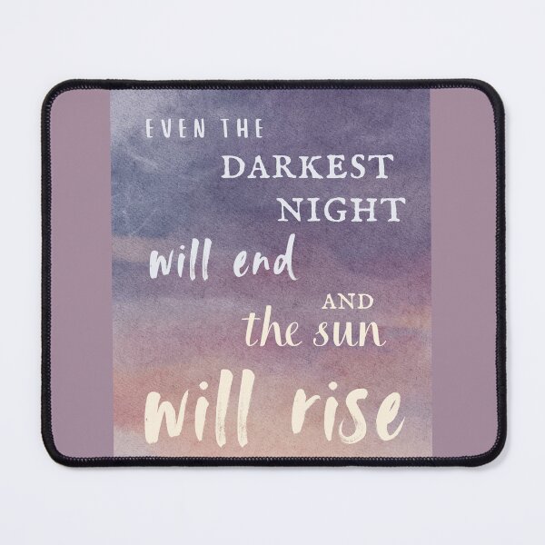 Item preview, Victor Hugo Les Miserables Quote Even the darkest night will end and the sun will rise designed and sold by violet-hope.