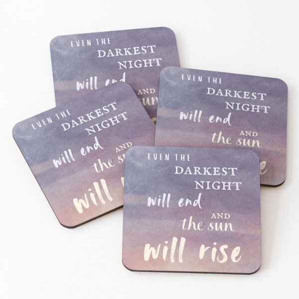 Item preview, Victor Hugo Les Miserables Quote Even the darkest night will end and the sun will rise designed and sold by violet-hope.