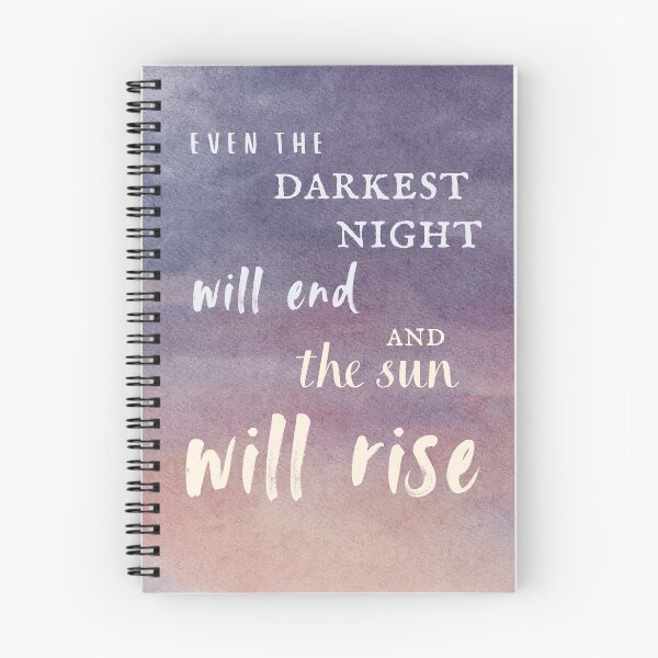 Item preview, Victor Hugo Les Miserables Quote Even the darkest night will end and the sun will rise designed and sold by violet-hope.