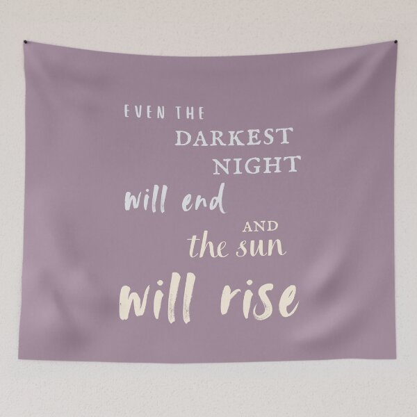 Item preview, Victor Hugo Les Miserables Quote Even the darkest night will end and the sun will rise designed and sold by violet-hope.