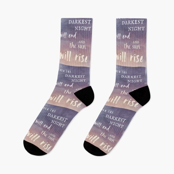 Item preview, Victor Hugo Les Miserables Quote Even the darkest night will end and the sun will rise designed and sold by violet-hope.