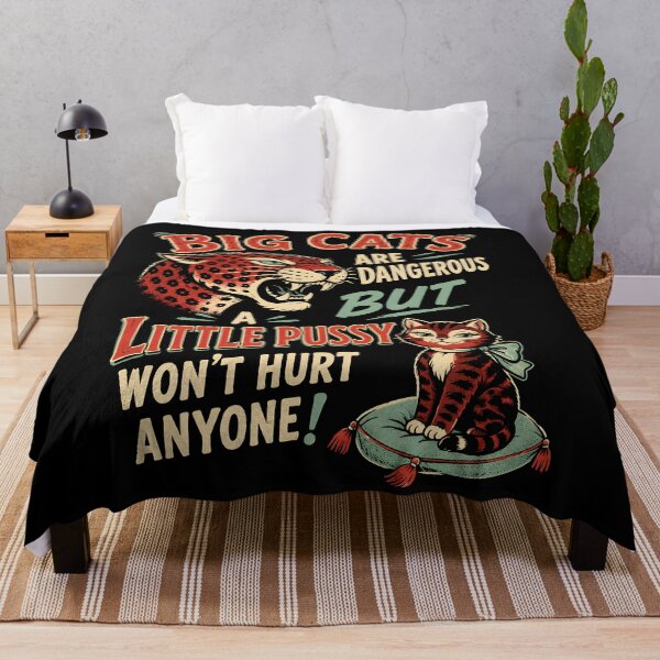 Item preview, Big Cats Are Dangerous Cheeky Cat Humor designed and sold by Victor Shadehorn.