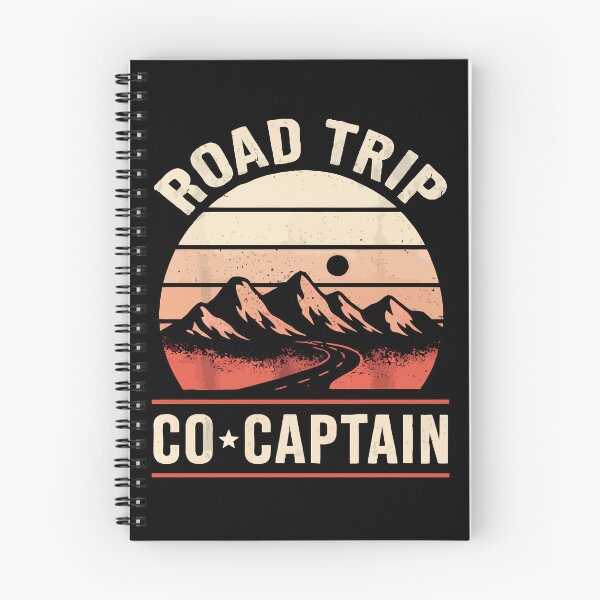 Item preview, Road Trip Co Captain - Retro Vintage Mountain Sunset Art designed and sold by BendyBeasts.