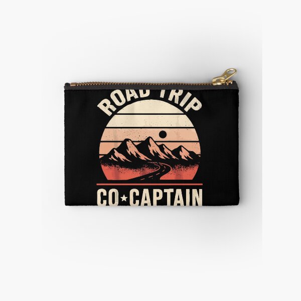 Item preview, Road Trip Co Captain - Retro Vintage Mountain Sunset Art designed and sold by BendyBeasts.