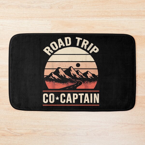 Item preview, Road Trip Co Captain - Retro Vintage Mountain Sunset Art designed and sold by BendyBeasts.