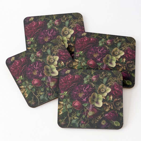 Item preview, Midnight Burgundy Floral Garden designed and sold by PixelToPress.