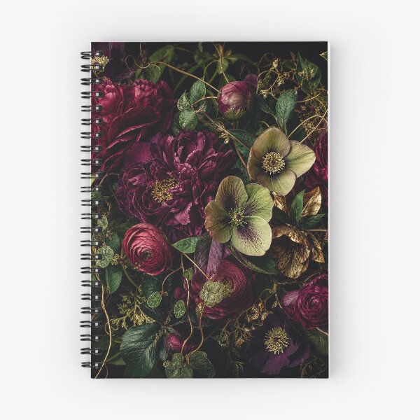 Item preview, Midnight Burgundy Floral Garden designed and sold by PixelToPress.