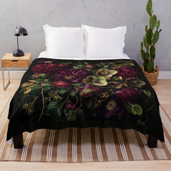 Item preview, Midnight Burgundy Floral Garden designed and sold by PixelToPress.