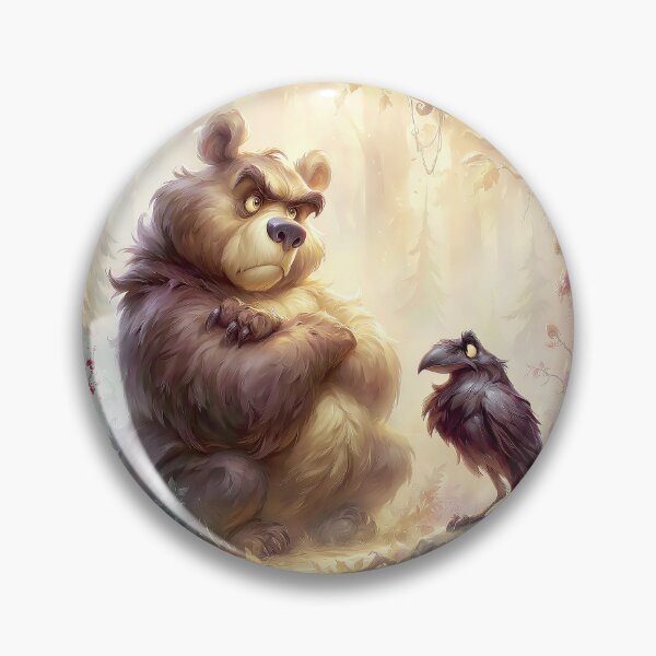 Item preview, The Grumpy Bear and the Curious Crow designed and sold by bloorose.