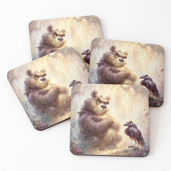 Item preview, The Grumpy Bear and the Curious Crow designed and sold by bloorose.