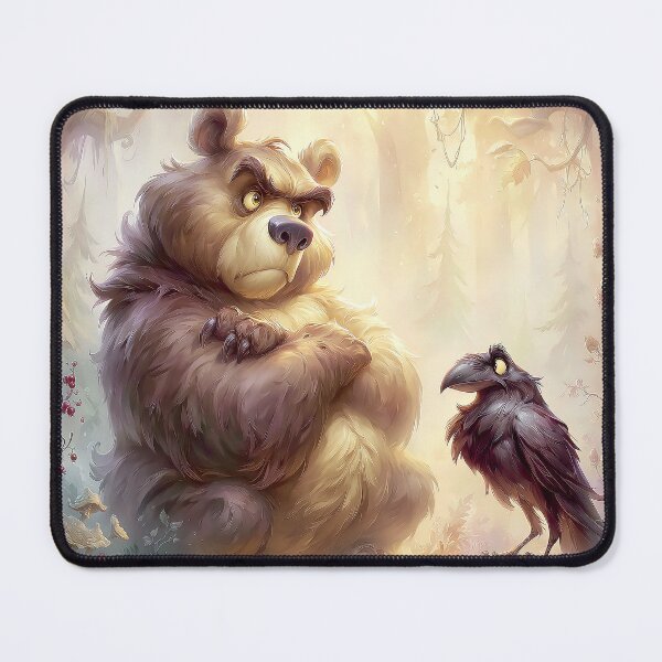 Item preview, The Grumpy Bear and the Curious Crow designed and sold by bloorose.