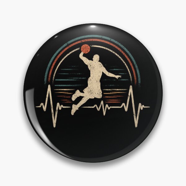 Item preview, Retro Basketball Heartbeat Dunk Athlete designed and sold by Moizento.