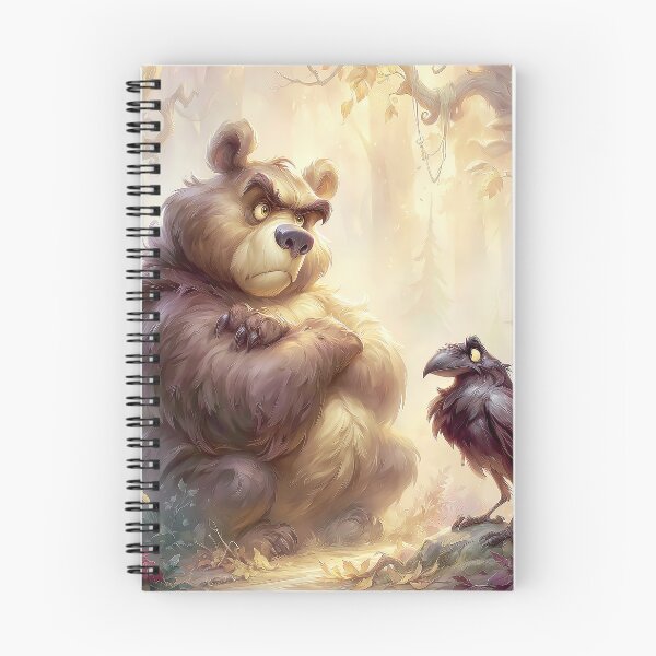 Item preview, The Grumpy Bear and the Curious Crow designed and sold by bloorose.