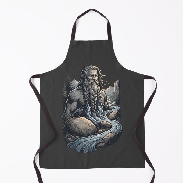 Item preview, Bearded Viking River Spirit Mythic Art designed and sold by MythicCotton.