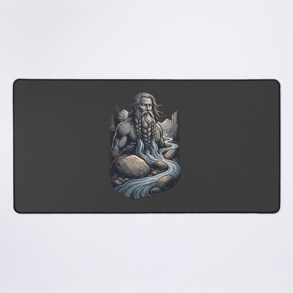 Item preview, Bearded Viking River Spirit Mythic Art designed and sold by MythicCotton.