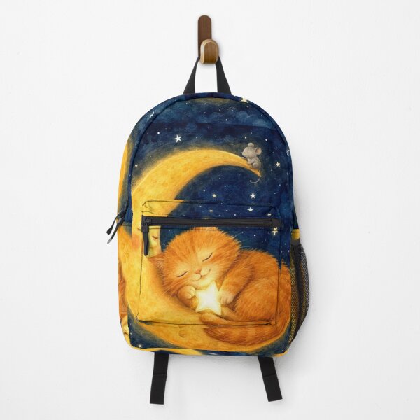 Item preview, Ginger Kitten and His Star | Magical Illustration on the Moon designed and sold by Natalia-Vlad.