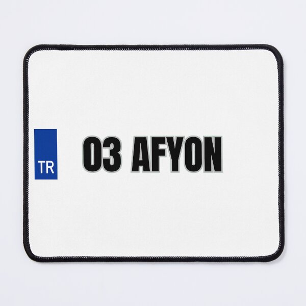 Item preview, 03 Afyon Turkish license plate designed and sold by dt-streetwear.