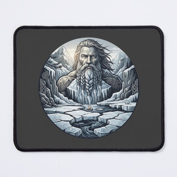 Item preview, Bearded Viking Frozen Fjord Mythic Art designed and sold by MythicCotton.