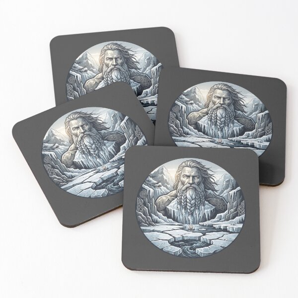 Item preview, Bearded Viking Frozen Fjord Mythic Art designed and sold by MythicCotton.