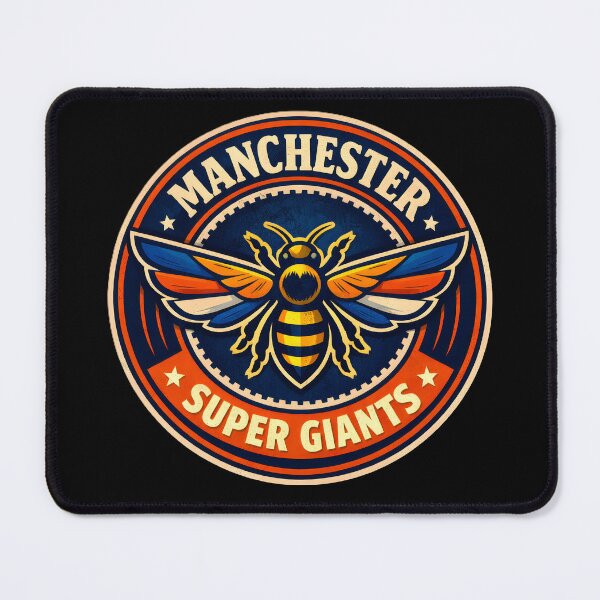 Item preview, Manchester Super Giants Retro Football Badge designed and sold by WhisperFrame.