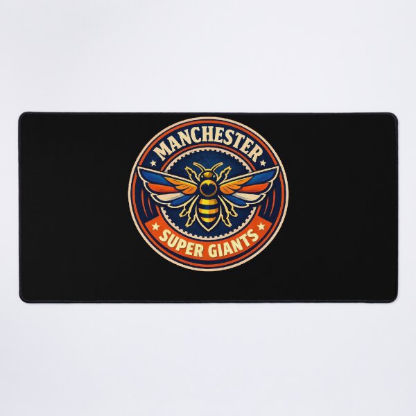 Item preview, Manchester Super Giants Retro Football Badge designed and sold by WhisperFrame.
