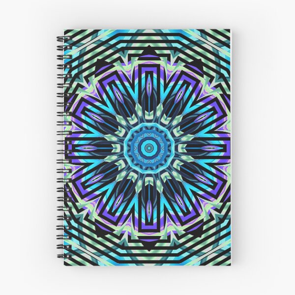 Item preview, Blue Geometric Mandala Pattern designed and sold by ScreenPin.
