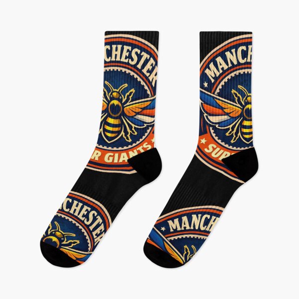Item preview, Manchester Super Giants Retro Football Badge designed and sold by WhisperFrame.