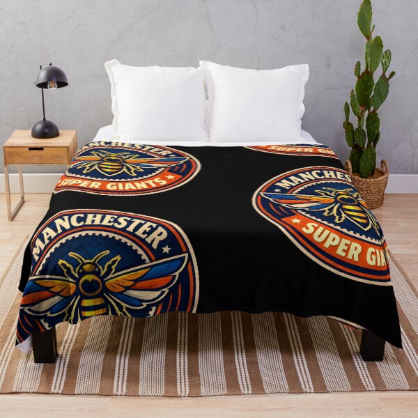 Item preview, Manchester Super Giants Retro Football Badge designed and sold by WhisperFrame.