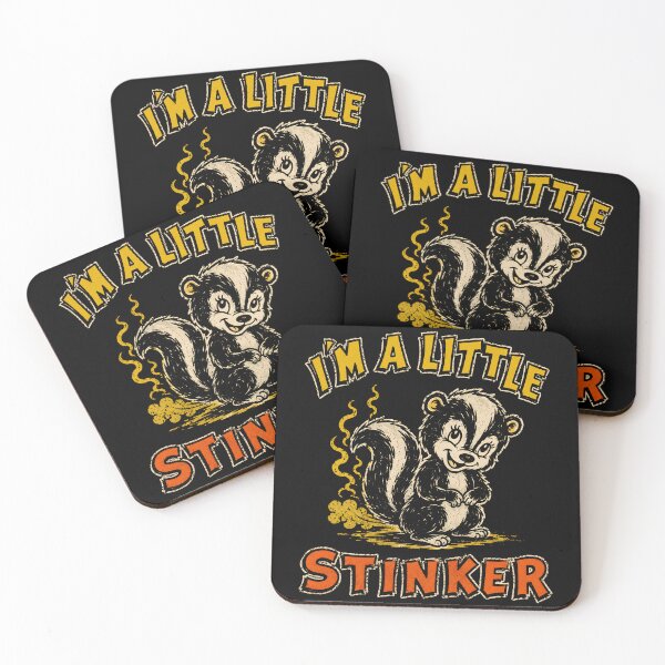 Item preview, Little Stinker Skunk Retro Cartoon Humor designed and sold by Victor Shadehorn.