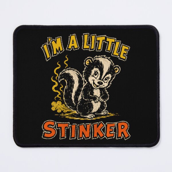 Item preview, Little Stinker Skunk Retro Cartoon Humor designed and sold by Victor Shadehorn.