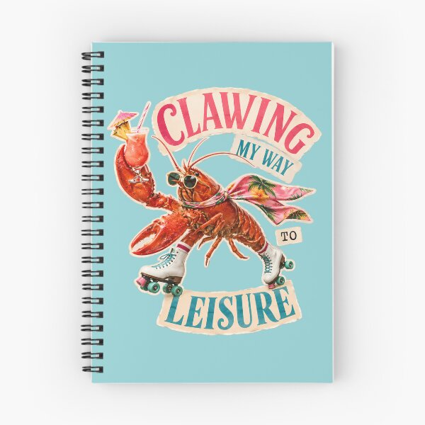 Item preview, Clawing My Way To Leisure Lobster Roller Skates Collage Funny Summer designed and sold by VIVID COLORS CLUB.