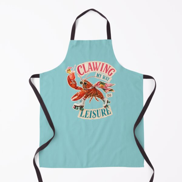 Item preview, Clawing My Way To Leisure Lobster Roller Skates Collage Funny Summer designed and sold by VIVID COLORS CLUB.