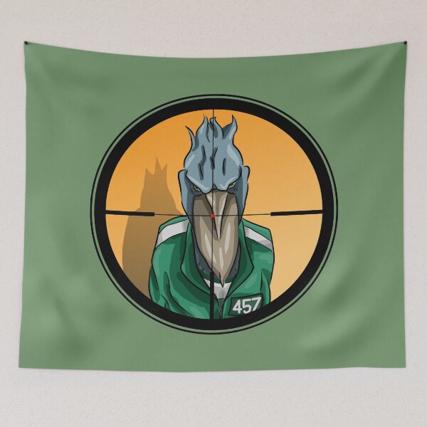 Item preview, Shoebill Sniper – Survival Game Parody Inspired Bird Illustration designed and sold by MechanicalART.