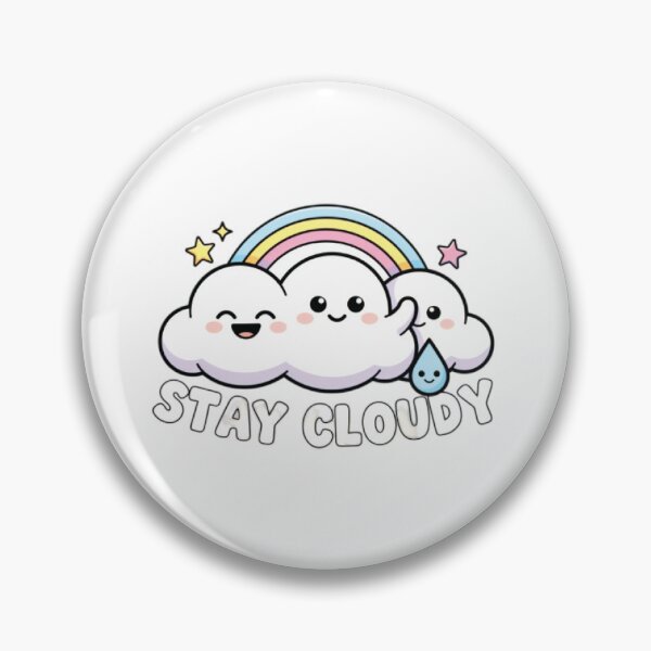 Item preview, Stay Cloudy T-Shirt | Cute Kawaii Cloud Rainbow | Pastel Sky Aesthetic designed and sold by Faisal  Shah.