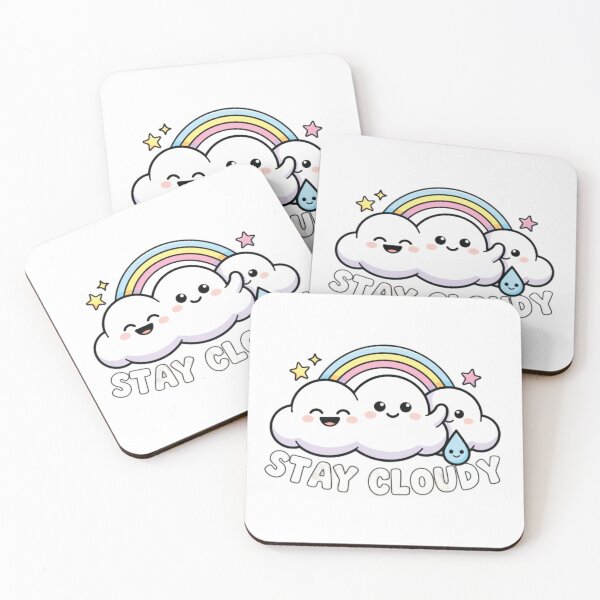 Item preview, Stay Cloudy T-Shirt | Cute Kawaii Cloud Rainbow | Pastel Sky Aesthetic designed and sold by Faisal  Shah.