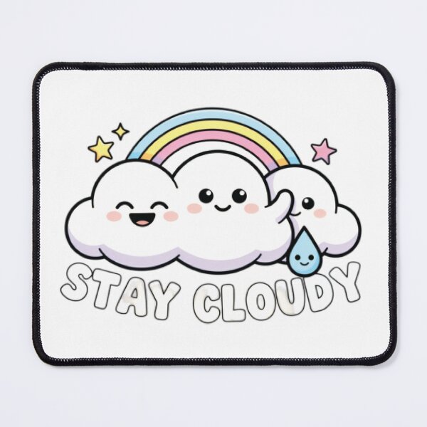 Item preview, Stay Cloudy T-Shirt | Cute Kawaii Cloud Rainbow | Pastel Sky Aesthetic designed and sold by Faisal Shah.
