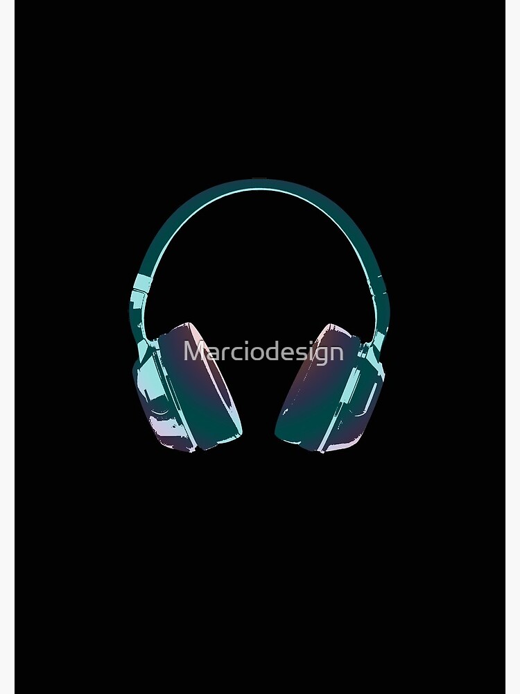 lost in music with headphone Sticker for Sale by beakraus