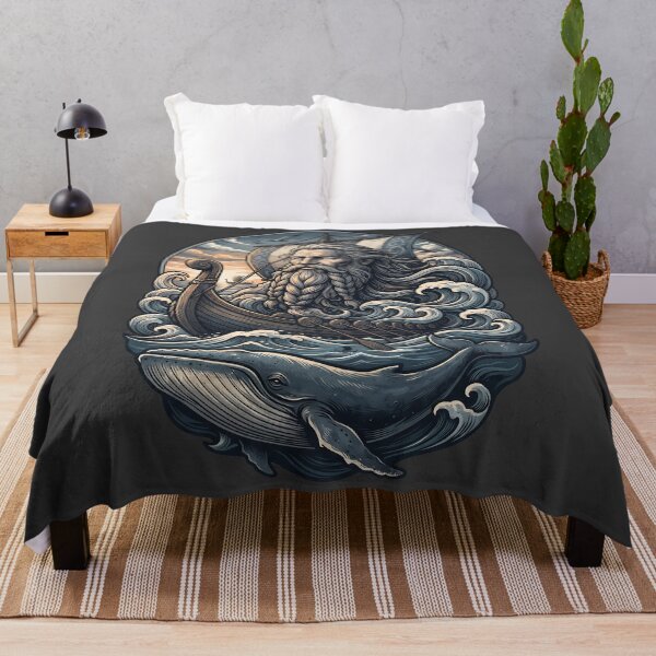 Item preview, Bearded Viking Ocean Waves Longship Art designed and sold by MythicCotton.